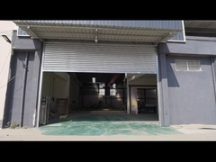 0.8mm ความหนา Slat ประตูไฟฟ้ามาตรฐาน ภายนอกเหล็ก Shutter ประตูม้วนอุตสาหกรรม